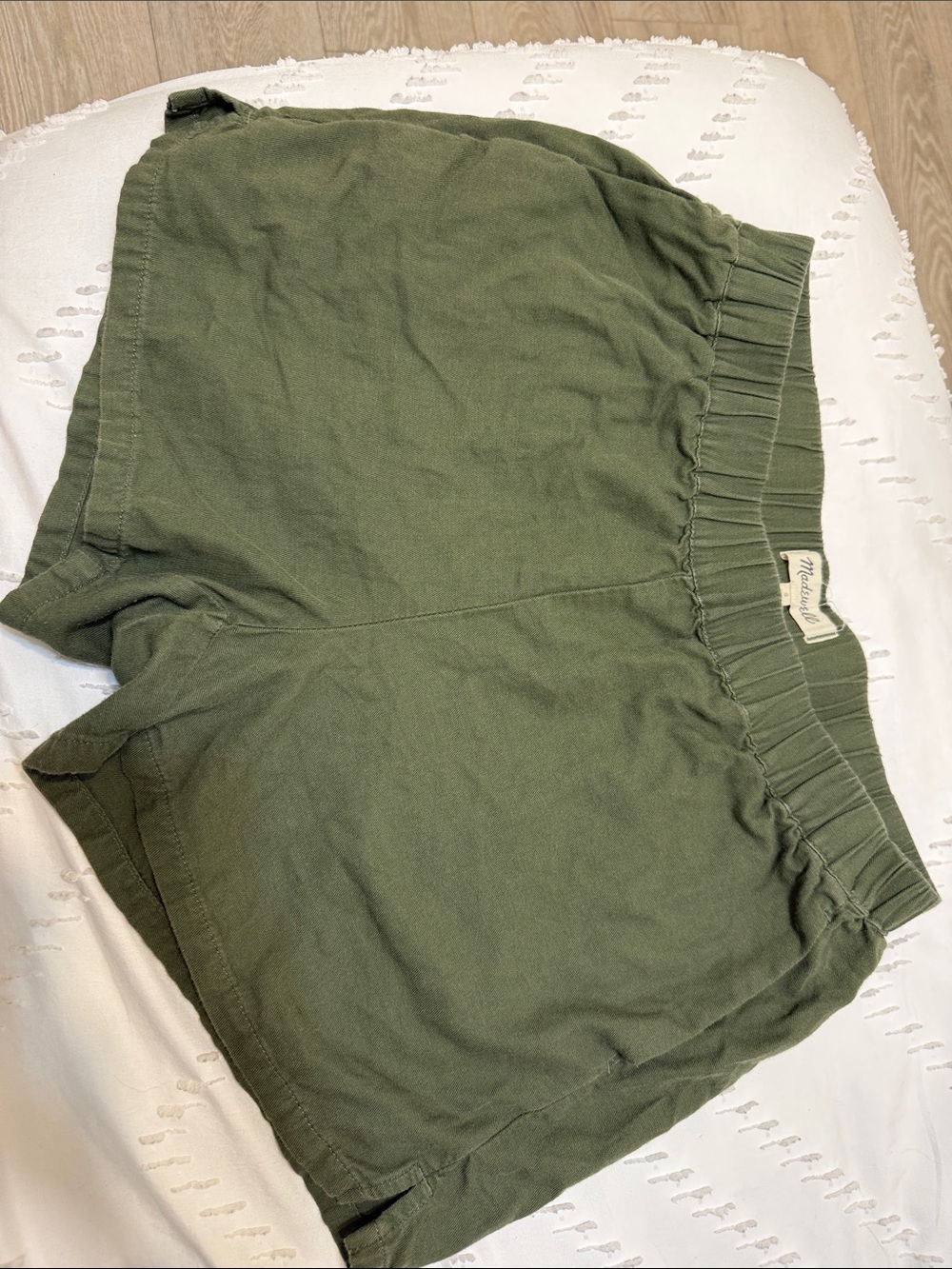 Madewell Olive Cotton Shorts